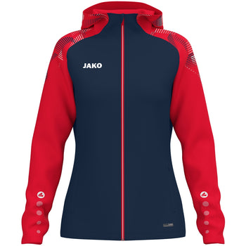 JAKO Kapuzenjacke Sonic Damen (marine/rot)