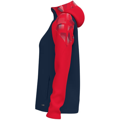 JAKO Kapuzenjacke Sonic Damen (marine/rot)