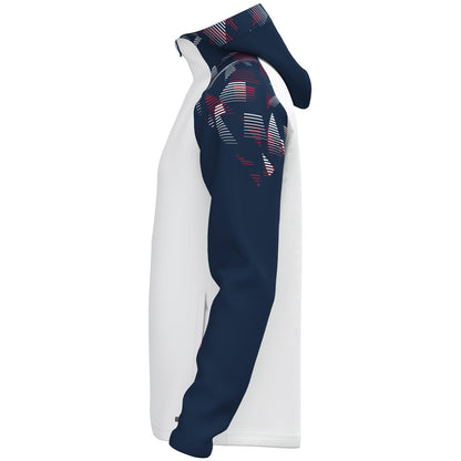 JAKO Kapuzenjacke Sonic (weiß/marine/rot)