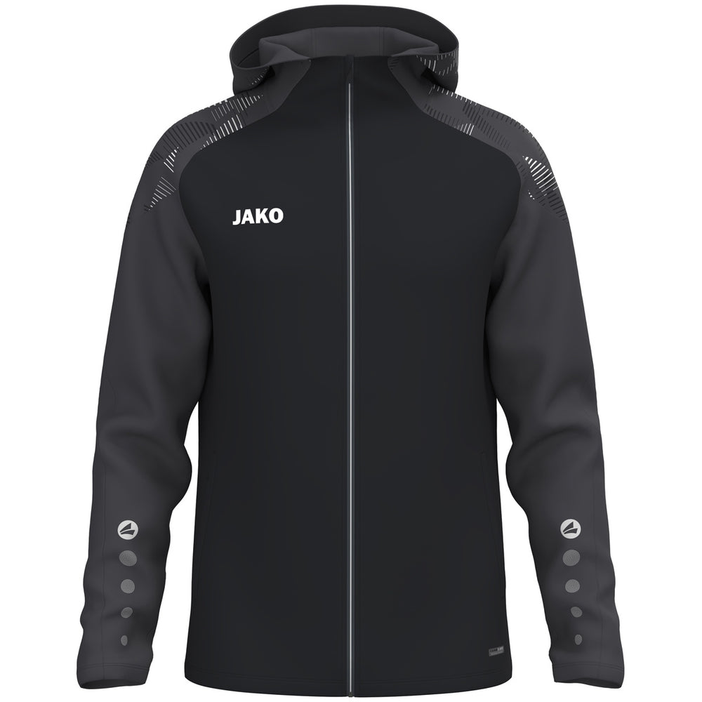 JAKO Kapuzenjacke Sonic (schwarz/anthrazit)