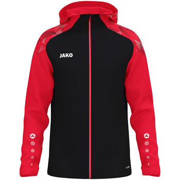 JAKO Kapuzenjacke Sonic (schwarz/rot)