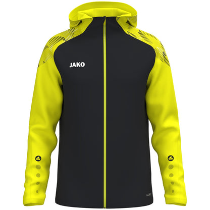 JAKO Kapuzenjacke Sonic (schwarz/neongelb)