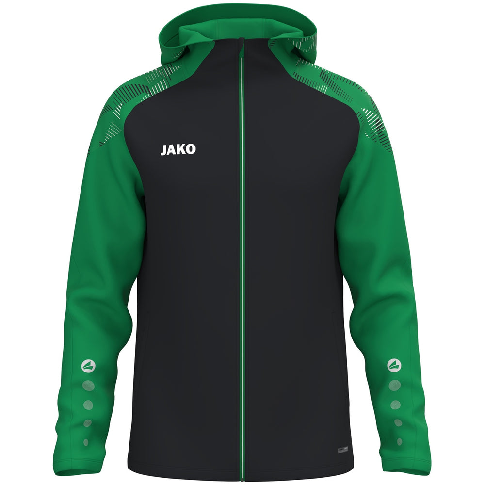 JAKO Kapuzenjacke Sonic Kind (schwarz/grün)