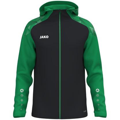 JAKO Kapuzenjacke Sonic Kind (schwarz/grün)