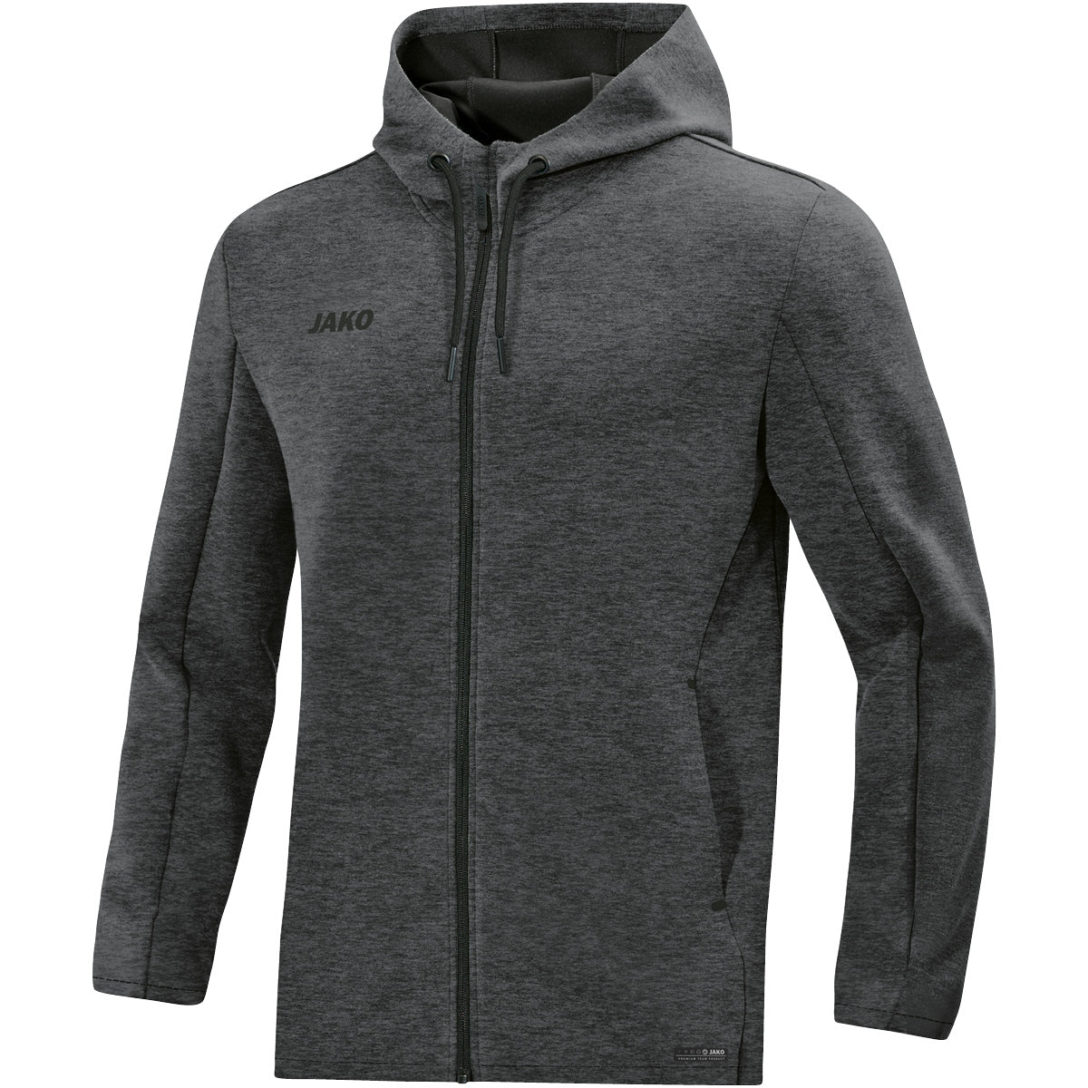 JAKO Kapuzenjacke Premium Basics Unisex Grau