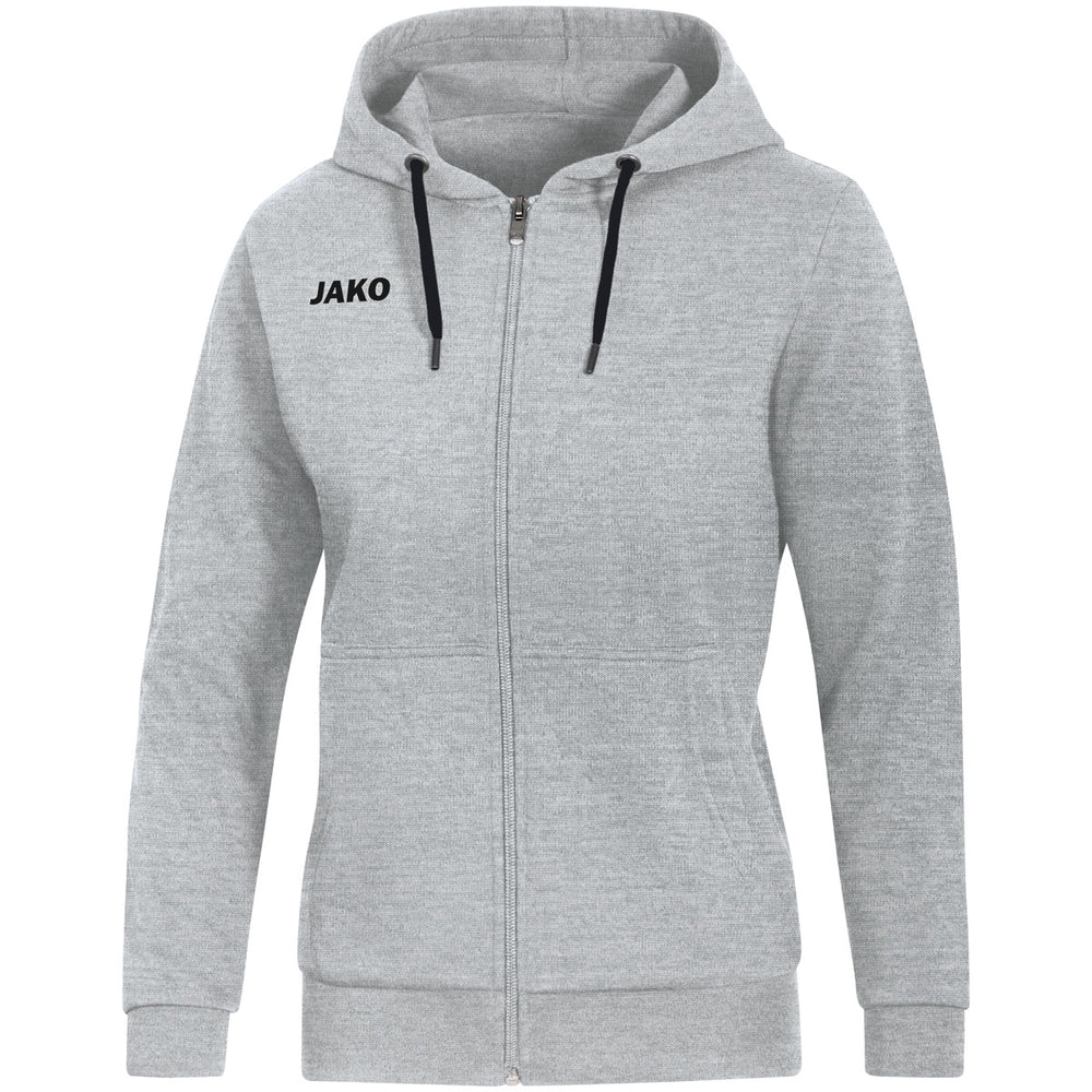 JAKO Kapuzenjacke Base Damen (hellgrau meliert)