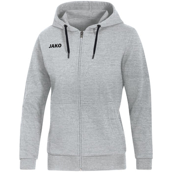 JAKO Kapuzenjacke Base Damen (hellgrau meliert)