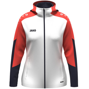 JAKO Kapuzenjacke Dynamic Damen (weiß/coral/marine)