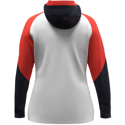 JAKO Kapuzenjacke Dynamic Damen (weiß/coral/marine)