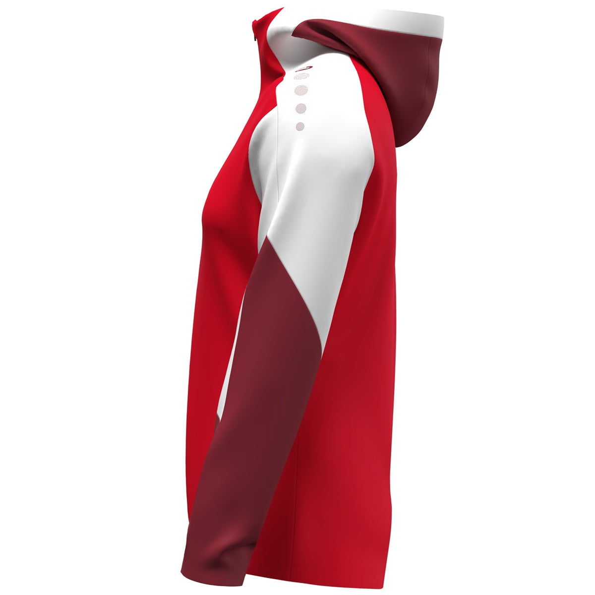 JAKO Kapuzenjacke Dynamic Damen (rot/weiß/dunkelrot)