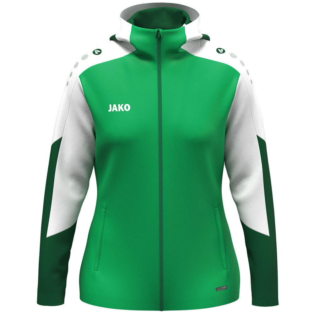 JAKO Kapuzenjacke Dynamic Damen (grün/weiß/dunkelgrün)