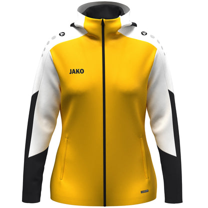 JAKO Kapuzenjacke Dynamic Damen (gelb/weiß/schwarz)