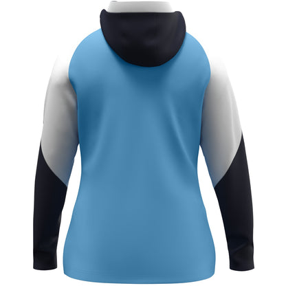 JAKO Kapuzenjacke Dynamic Damen (skyblue/weiß/marine)