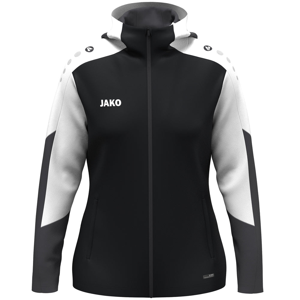 JAKO Kapuzenjacke Dynamic Damen (schwarz/weiß/anthrazit)