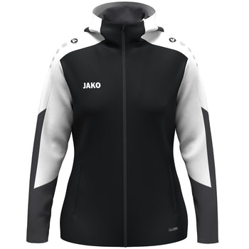 JAKO Kapuzenjacke Dynamic Damen (schwarz/weiß/anthrazit)