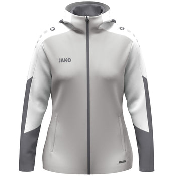 JAKO Kapuzenjacke Dynamic Damen (hellgrau/weiß/grau)