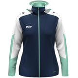 JAKO Kapuzenjacke Dynamic Damen (marine/weiß/minze)