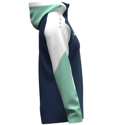 JAKO Kapuzenjacke Dynamic Damen (marine/weiß/minze)