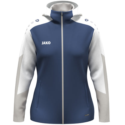 JAKO Kapuzenjacke Dynamic Damen (nachtblau/weiß/hellgrau)