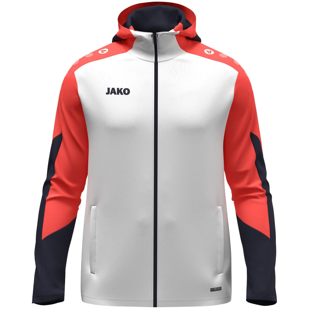 JAKO Kapuzenjacke Dynamic Kinder Weiß