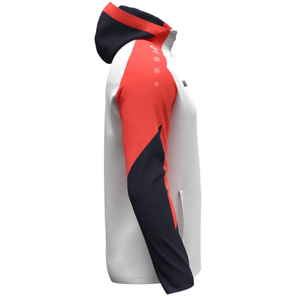 JAKO Kapuzenjacke Dynamic (weiß/coral/marine)