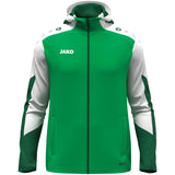 JAKO Kapuzenjacke Dynamic (grün/weiß/dunkelgrün)