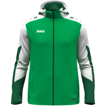 JAKO Kapuzenjacke Dynamic (grün/weiß/dunkelgrün)