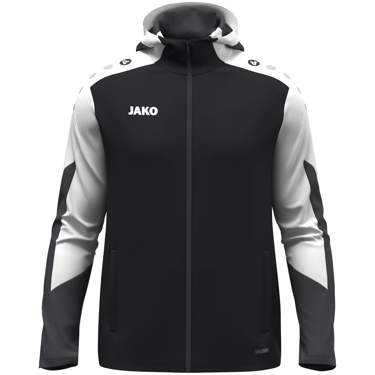 JAKO Kapuzenjacke Dynamic (schwarz/weiß/anthrazit)