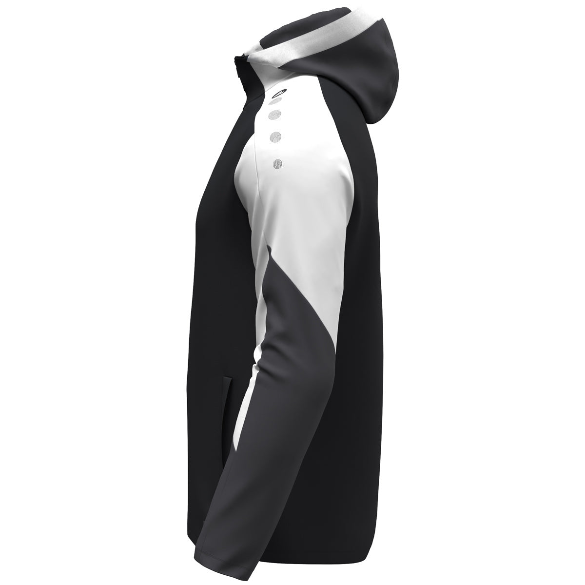 JAKO Kapuzenjacke Dynamic (schwarz/weiß/anthrazit)