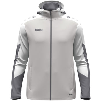 JAKO Kapuzenjacke Dynamic (hellgrau/weiß/grau)