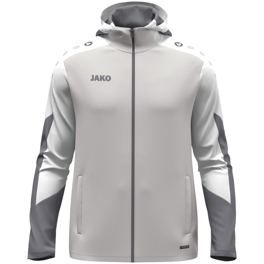 JAKO Kapuzenjacke Dynamic Kinder Grau