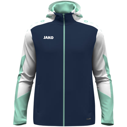 JAKO Kapuzenjacke Dynamic (marine/weiß/minze)
