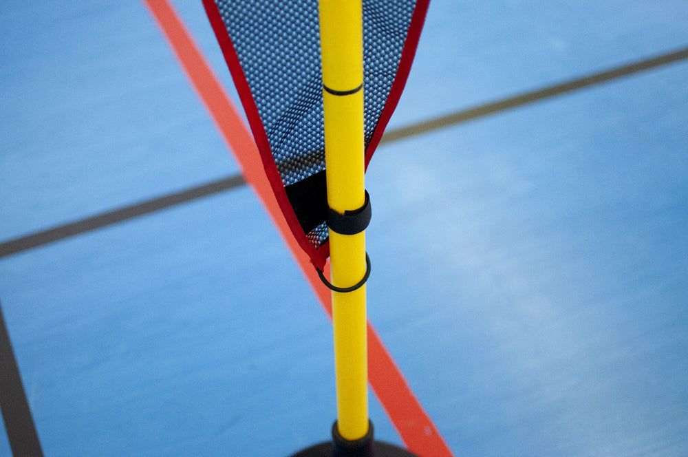 POWERSHOT Mesh-Dummy Indoor Handball/Basketball inkl. Zubehör (schwarz/rot)