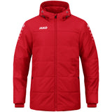 JAKO Coachjacke Team mit Kapuze (rot)
