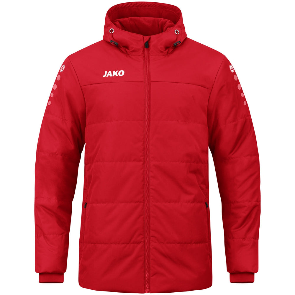 JAKO Coachjacke Team mit Kapuze Kinder Rot