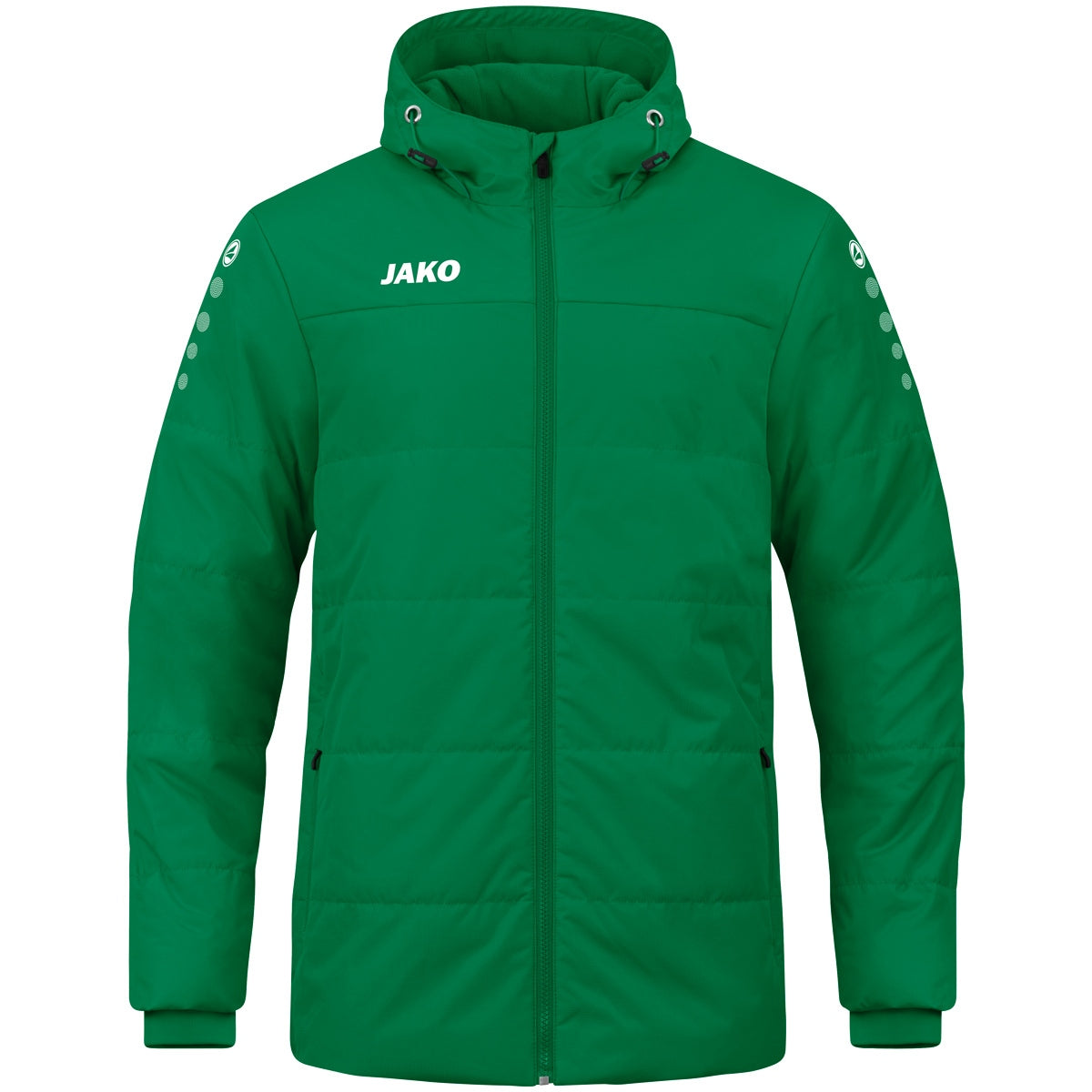 JAKO Coachjacke Team mit Kapuze Unisex Grün