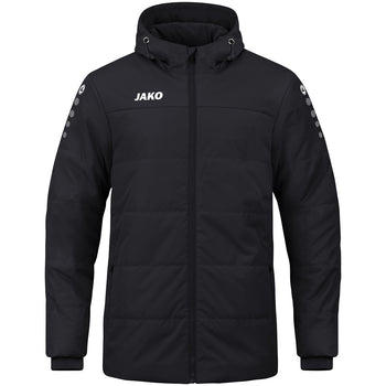 JAKO Coachjacke Team mit Kapuze (schwarz)