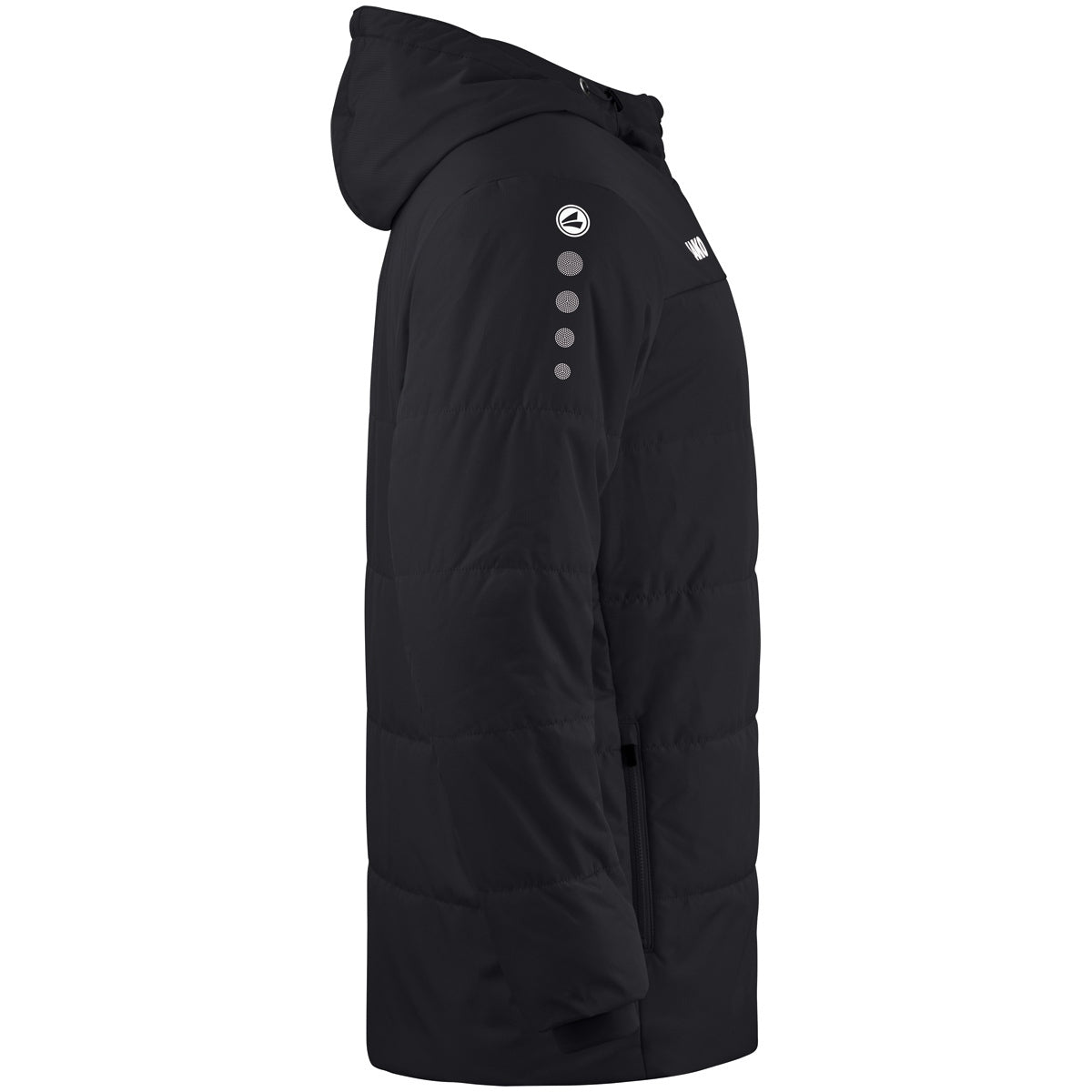 JAKO Coachjacke Team mit Kapuze (schwarz)