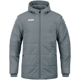 JAKO Coachjacke Team mit Kapuze Kinder Grau