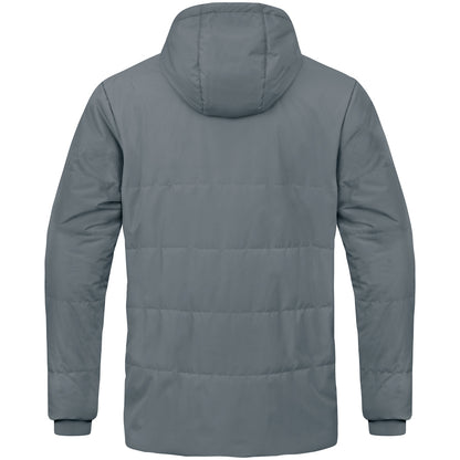 JAKO Coachjacke Team mit Kapuze (steingrau)