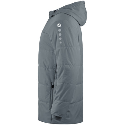 JAKO Coachjacke Team mit Kapuze (steingrau)