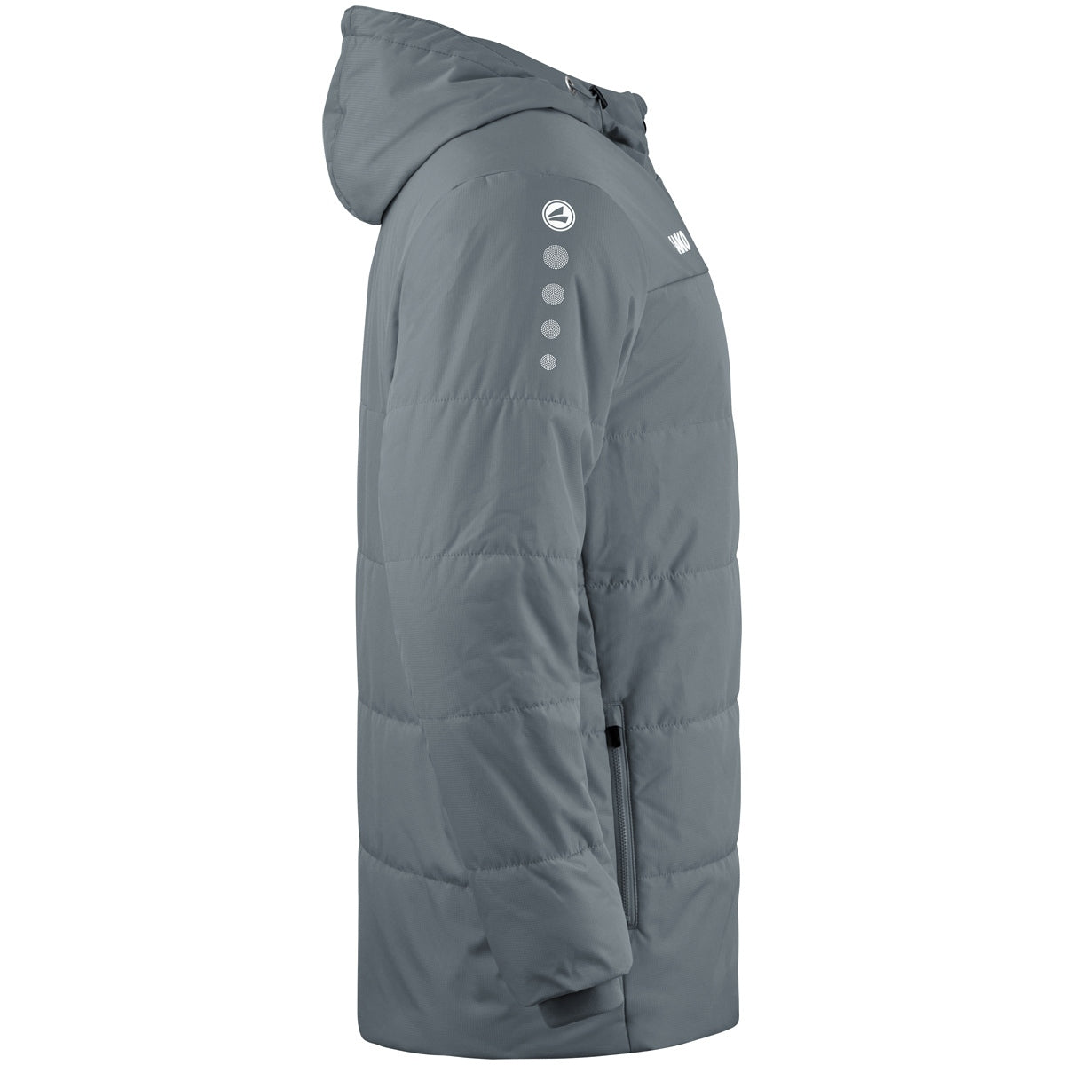 JAKO Coachjacke Team mit Kapuze (steingrau)