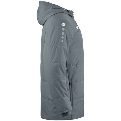JAKO Coachjacke Team mit Kapuze (steingrau)