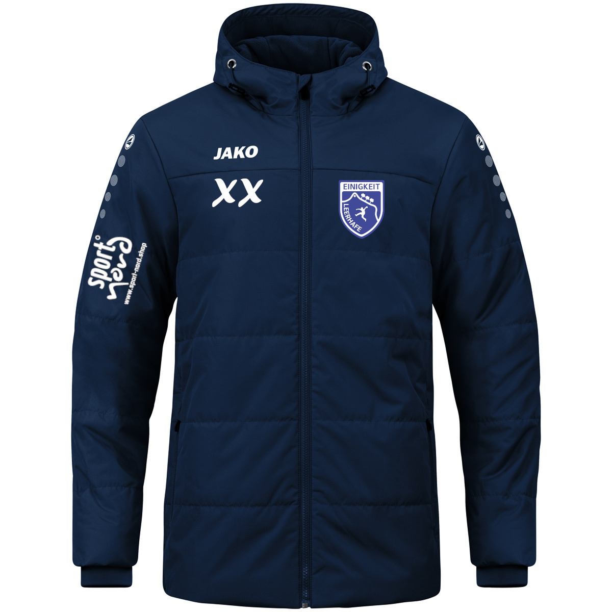 KBV Leerhafe Vereins-Coachjacke mit Kapuze Kinder