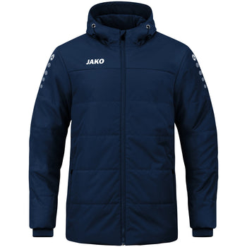 JAKO Coachjacke Team mit Kapuze Kinder Blau