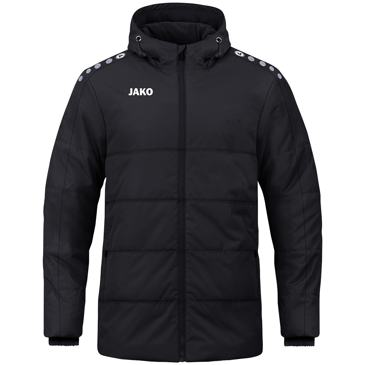 JAKO Coachjacke One mit Kapuze (schwarz)