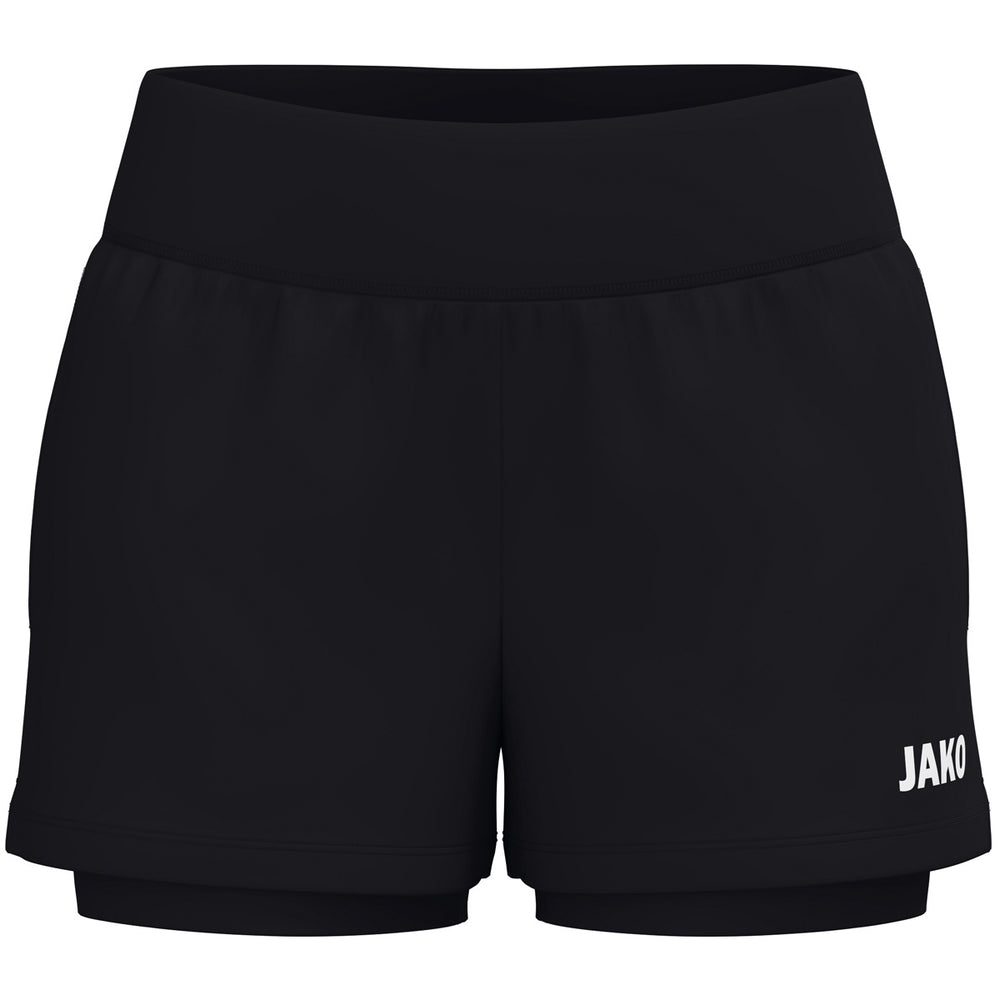 JAKO 2-in-1 Short One Damen (schwarz)