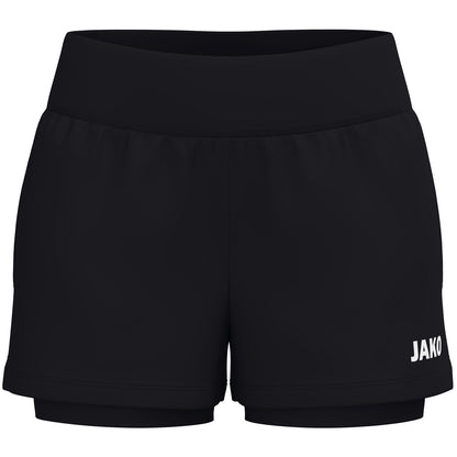 JAKO 2-in-1 Short One Damen (schwarz)