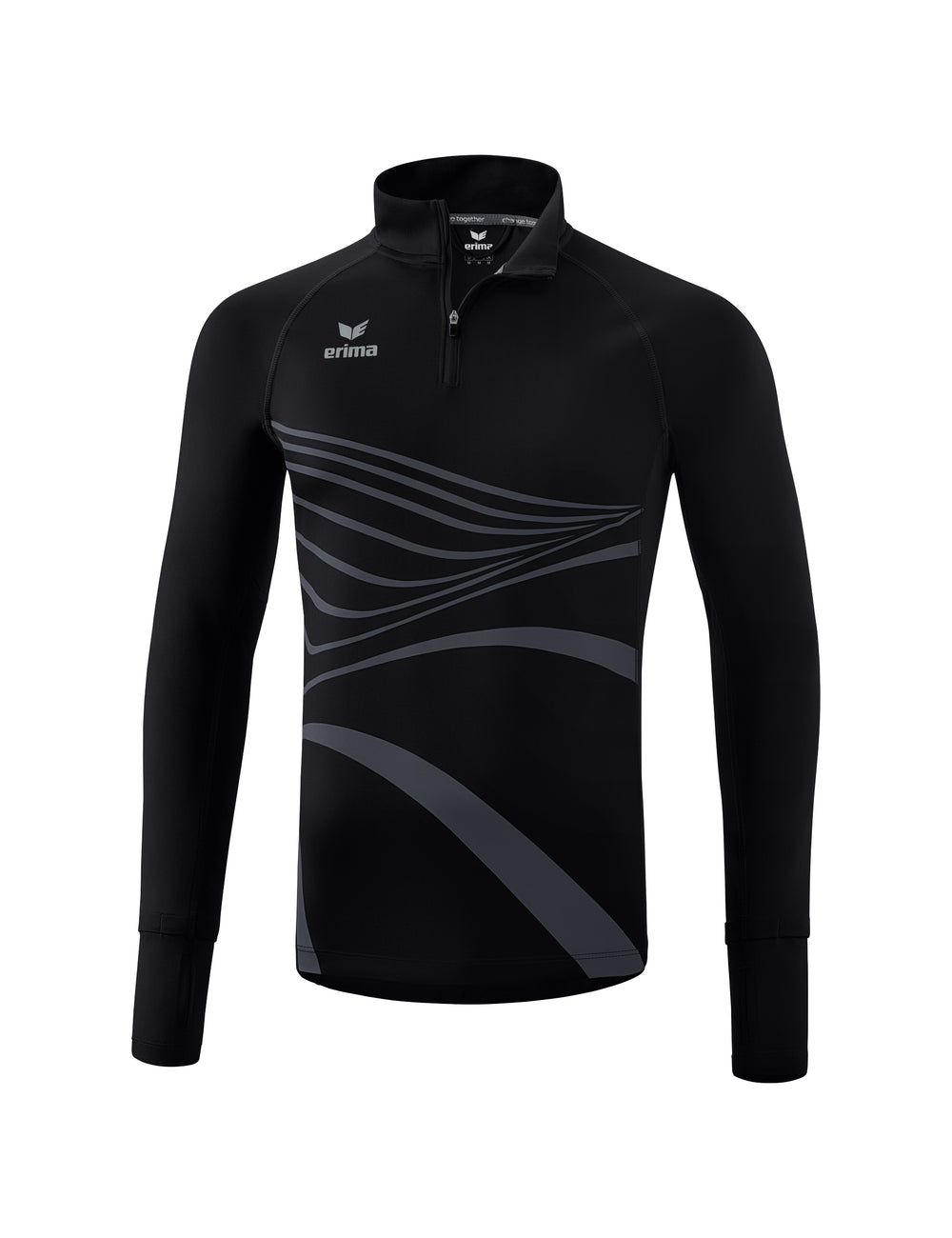ERIMA RACING Longsleeve Kinder Schwarz