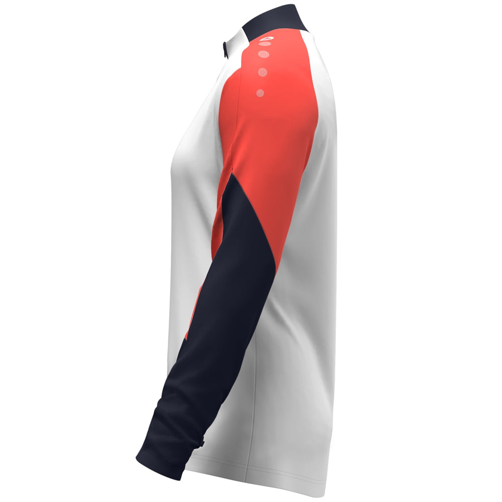 JAKO Ziptop Dynamic Damen (weiß/coral/marine)